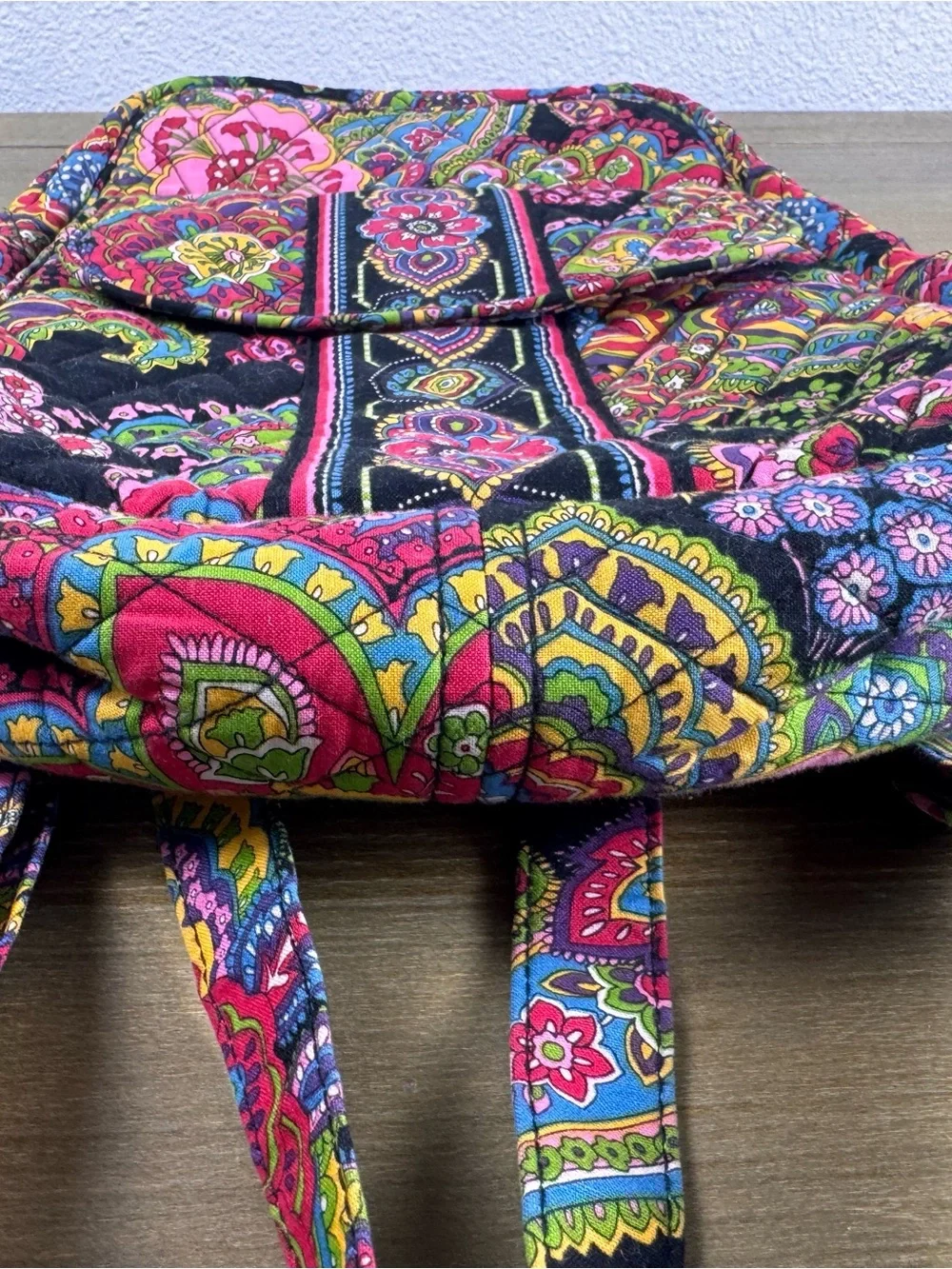 Vera Bradley Symphony In Hue Small Backpack Retired Floral Paisley Bag